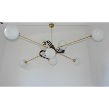 Oryginalny żyrandol z lat 60. — styl retro